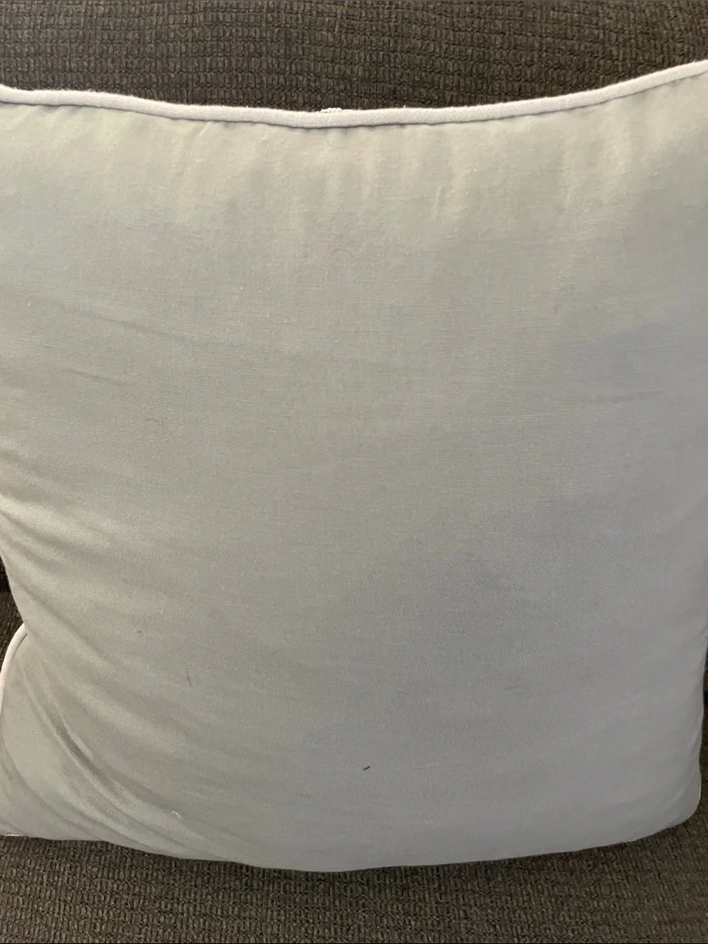 Christmas winter grey pillow snow flakes embellished gold & silver 20x20